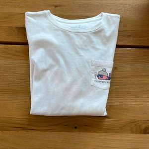 Vineyard vines unisex white long sleeve T-shirt